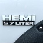 Reflective Concepts HEMI 5.7 LITER Emblem Overlay Decal – 2006-2012 Ram – (Color: Orange)