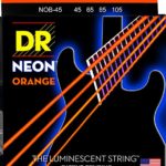 DR Strings NOB-45 Nickel Coated Bass Guitar Strings, Medium