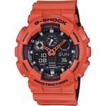 Casio G-Shock GA-100 Military Series Watches – Orange/One Size