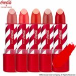 [THEFACESHOP] Lip Stick, [Coca-Cola LIMITED EDITION] Matte Finish Bright Vivid Color – ICE ORANGE (3.5 g / 1.2 oz)