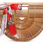 Obosoyo Women’s Handmade Bamboo Handbag Summer Beach Sea Tote Bag