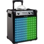 ION Audio Party Rocker
Max | 100W Portable Bluetooth Party Speaker System & Karaoke Centre with
Built-In Rechargeable Battery, Dome Party Light Display, LED Light Grille &
Microphone