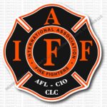 High Performance Vinyl Graphics LLC IAFF Union Firefighter Decal Black Orange White 3.7″ Premium Laminated 0349