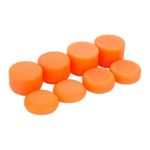 8PCS Raised Analog Sticks Thumb Grips Cap Cover Joysticks for Sony Playstation 4 PS4 PS4 Slim PS4 Pro DualShock 4 PS2 PS3 Nintendo Switch PRO Xbox 360 Wii U Thumbsticks (Color B Orange)