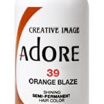 Adore Semi-Permanent Haircolor #039 Orange Blaze 4 Ounce (118ml) (6 Pack)