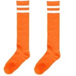 Orange Stripe Knee Socks, Party Accessory