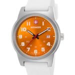 Wenger Field Color Orange Dial Silicone Strap Men’s Watch 01.0441.115