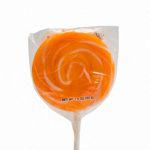 Color Splash Orange, Orange Flavor Swirly Pops, 1.5 Ounces – 12 Pops Box