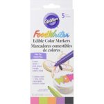 Wilton FoodWriter Neon Colored Edible Markers, 5-Piece
