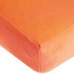 American Baby Company Heavenly Soft Chenille Fitted Crib Sheet for Standard Crib and Toddler Mattresses, Orange, for Boys and Girls