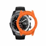 TicWatch Pro Case SIKAI Protective Anti-Scratch Bumper Cover for TicWatch Pro Smart Watch Ultra-Light Multi-Colors (Orange)