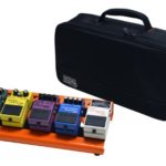 Gator Cases Aluminum Guitar Pedal Board with Carry Bag; Small: 15.75″ x 7″ | Orange (GPB-LAK-OR)