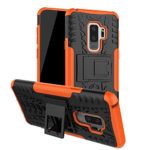 S9 Plus Case, Galaxy S9 Plus Case, Moment Dextrad [Built-in Kickstand][Non-slip Design] Dual Layer Hybrid Full-body Rugged [Shock Proof] Case Cover for Samsung Galaxy S9 Plus + Stylus (Orange)