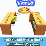 Teach Color with Wooden Educational Toys and Hammer Toys for Child