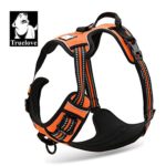 TRUE LOVE Adjustable No-Pull Dog Harness Reflective Pup Vest Harnesses Comfortable Control Brilliant Colors Truelove TLH5651(Orange,M)