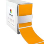 ChromaLabel 2 x 3 inch Color-Code Labels | 100/Dispenser Box (Fluorescent Orange)