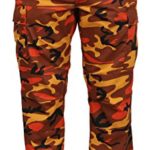 Rothco Color Camo Tactical BDU Pants, Savage Orange Camo, XL