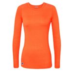Sivvan Women’s Comfort Long Sleeve T-Shirt / Underscrub Tee – S8500 – Neon Orange – XS