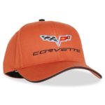 C6 Corvette Hat Exterior Color Matched with C6 Logo (Daytona Sunset Orange)