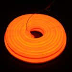 Vasten 30 ft LED Neon Rope Light 12V Flex LED Neon Tube Light Waterproof Resistant, Accessories Included – [Ideal for Christmas Lighting, Indoor/Outdoor Rope Lighting] [Ready to use] (Orange)
