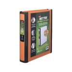 Staples Mini Binder Size 1 Inch, Color Orange & Black (20944)