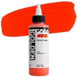 Golden High Flow Acrylic Paint, 4 Ounce, Pyrrole Orange