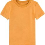 COSLAND Kids Orange Tshirts Plain Tee Shirts (Orange, X-Small)