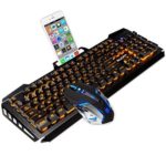 SADES Gaming Keyboard and Mouse Combo,Wired Keyboard with,Orange Lights and Mouse with 4 Adjustable DPI for Gaming,for PC/laptop/win7/win8/win10 ?-
