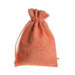 Tvoip 30Pack Burlap Bags with Drawstring Gift Bags Jewelry Pouch for Wedding Party and DIY Craft (Orange, 4 x 5.5 Inch)