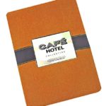 Cafe Hotel Linen Look Solid Color Heavy 4 Gauge Vinyl Flannel Backed Tablecloth, Indoor/Outdoor Wipe Clean Tablecloth, 60 Inch x 84 Inch Oblong/Rectangle, Orange