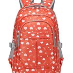 Sweetheart School Bags for Girls Bookbags Children Kids Primary School Backpacks (Orange)