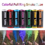 6-Pieces Colorful Smoke for Photography Props – Just Pull Ring to start – Runs 90 Seconds Each – Receive 6 Rainbow Colors! (6-Pack)