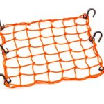 15″x15″ PowerTye Mfg Cargo Net featuring 6 Adjustable Hooks & Tight 2″x2″ Mesh, Orange