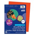 SunWorks Construction Paper, Orange,  9″ x 12″, 50 Sheets