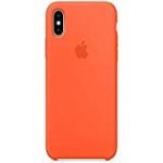 Keklle iPhone X Silicone Case, Keklle Liquid Silicone Gel Rubber Shockproof Case and Ultra Soft Microfiber Cloth Lining Cushion for iPhone X/10 (Spicy Orange)