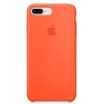 Anti-Drop iPhone 8 Plus / 7 Plus (5.5Inch) Liquid Silicone Gel Case, TOSHIELD Soft Microfiber Cloth Lining Cushion for iPhone 8 Plus and 7Plus (Orange)