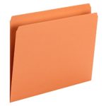 Smead File Folder, Straight-Cut Tab, Letter Size, Orange, 100 per Box (10941)