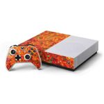 Skinit Decal Gaming Skin for Xbox One S All-Digital Edition Bundle – Originally Designed Butterfly Weed of Rich Orange Color Design