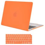 MOSISO MacBook Air 13 inch Case 2019 2018 Release A1932 with Retina Display, Plastic Hard Shell Case & Keyboard Cover Skin Only Compatible with MacBook Air 13 with Touch ID, Orange