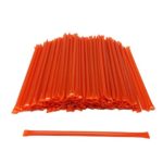 100 Count Honey Sticks (Natural Orange) No Artificial Color, BPA Free Straw, 6.75″ long, 5 grams of honey per straw