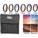 Vivitar 6-Piece Multi-Coated Rotating Graduated Color Filter Set (55mm) Includes: Red, Yellow, Blue, Orange, Grey & Purple