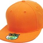 KBETHOS KNW-2364 ORG (7 5/8) The Real Original Fitted Flat-Bill Hats True-Fit, 9 Sizes & 20 Colors Orange