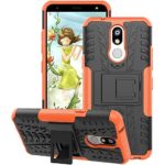 LG K40 Case, LG K12+ Plus Case KimBoo [Shockproof] Hybrid TPU+PC Tough Rugged Dual Layer Protective Case with Kickstand for LG K40 (Orange)