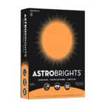 Astrobrights Colored Cardstock, 8.5″ x 11″, 65 lb/176 GSM, Cosmic Orange, 250 Sheets (21858)