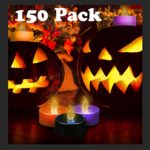 YIWER Tea Lights, LED Tea Light Candles 100 Hours Pack of Three Colors 150pack Realistic Flickering Bulb Battery Operated Tea Lights for Seasonal & Halloween Festival Celebration Electric Fake Candle