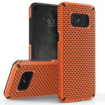 Zizo Echo Series Compatible with Samsung Galaxy S8 Case Dual Layered TPU and PC with Anti-Slip Grip Orange Black