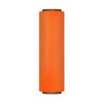Stretch Wrap Film, Plastic Cling Wrap, Orange, 18 Inch x 1500 Feet, 80 Gauge, 1 Roll