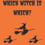 Which witch is which?: Funny Halloween Notebook Gift (150) Line Pages Journal (6 x 9 inches) Funny Notebook Gift Idea Orange Color Cover Background With Black Text, And Halloween witch Images