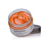 MOFAJANG Orange Hair Coloring Wax Temporary Hairstyle Cream 4.23 oz Hair Pomades Natural Hairstyle Wax for Men and Women (Orange)
