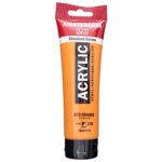 Royal Talens Amsterdam Standard Series Acrylic Color, 120ml Tube, AZO Orange (17092762)